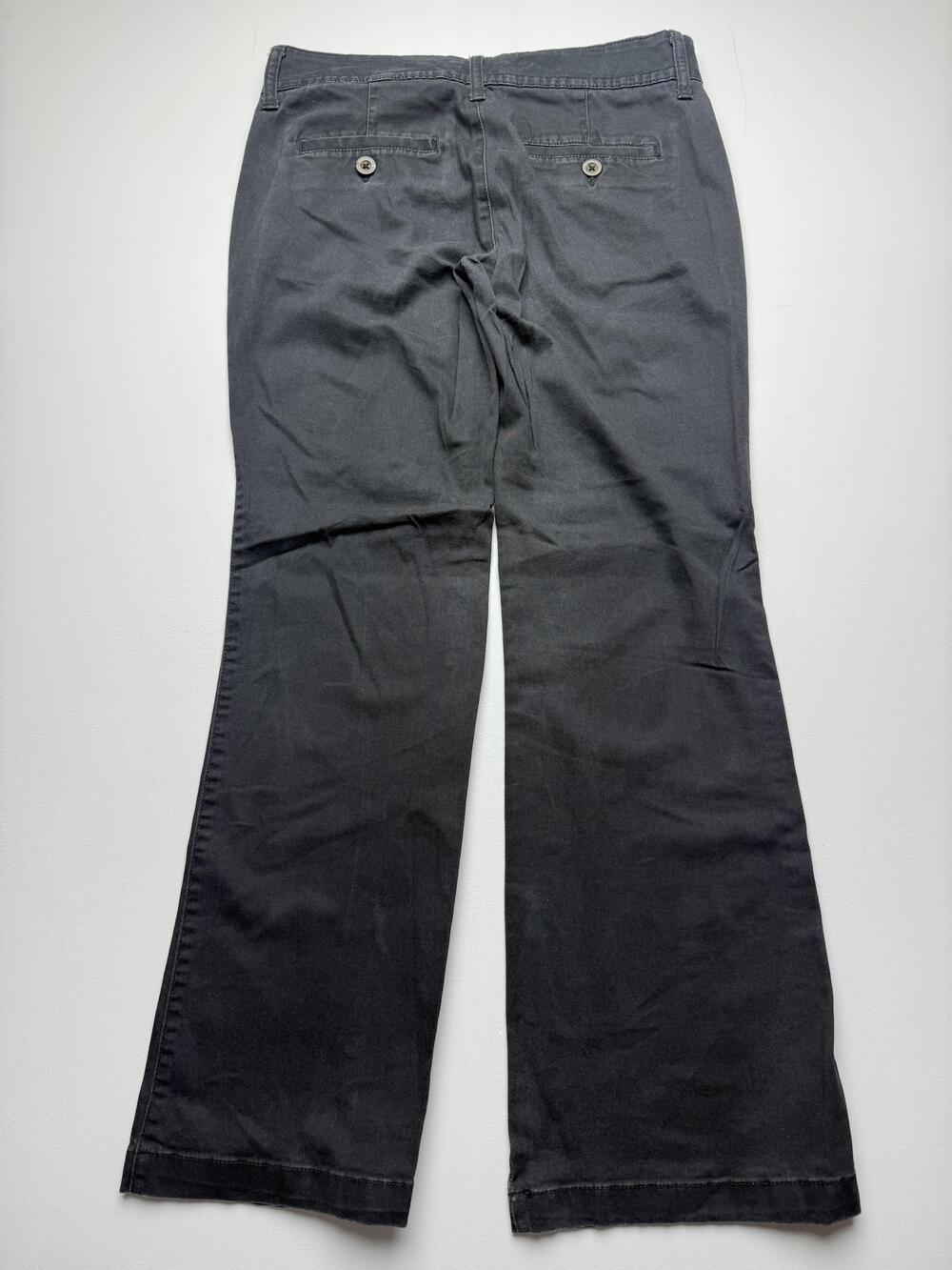 Arizona Jean Co. Pants Juniors 5 Short Gray Twill Chino Bootcut Stretch Casual - Picture 2 of 11
